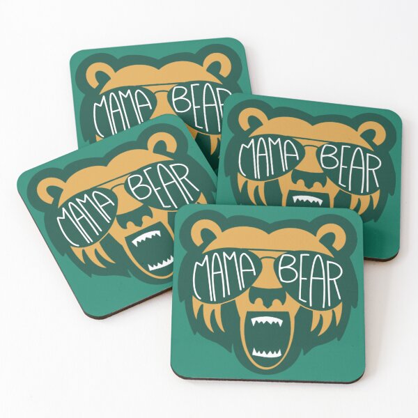 Item preview, Mama Bear (Green & Gold Version) designed and sold by OctagonGlasses.