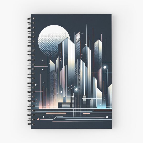 Item preview, Sleek Futuristic City Nightscapes designed and sold by SunkenCost.