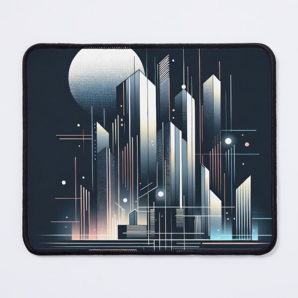 Item preview, Sleek Futuristic City Nightscapes designed and sold by SunkenCost.