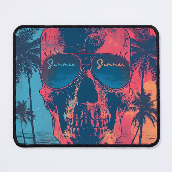 Item preview, Tropical Noir Skull Artwork designed and sold by inkArtistryfine.