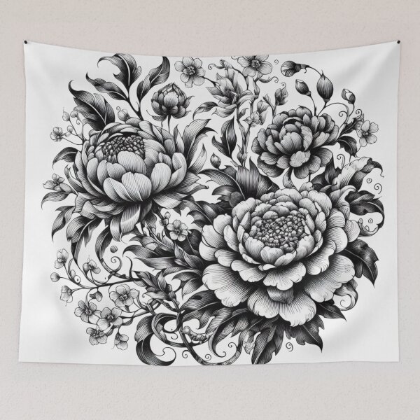 Item preview, Literary flower drawings 15 designed and sold by I-HERE.