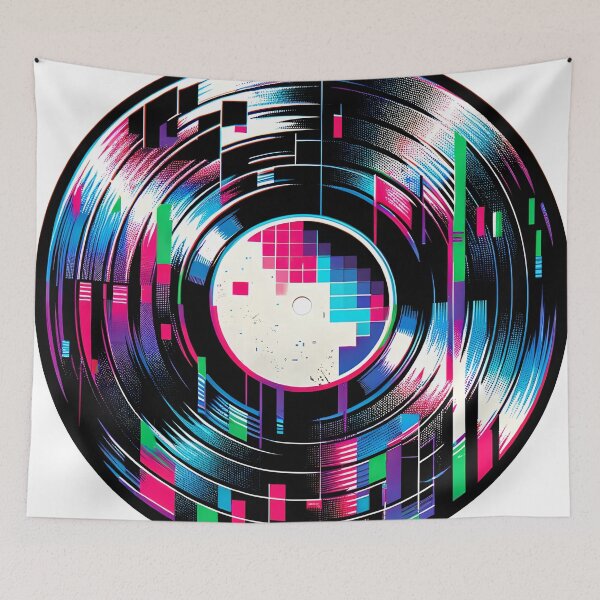 Artikelvorschau, Glitched-Vinyl-Schallplatte entworfen und verkauft von StickaTime.