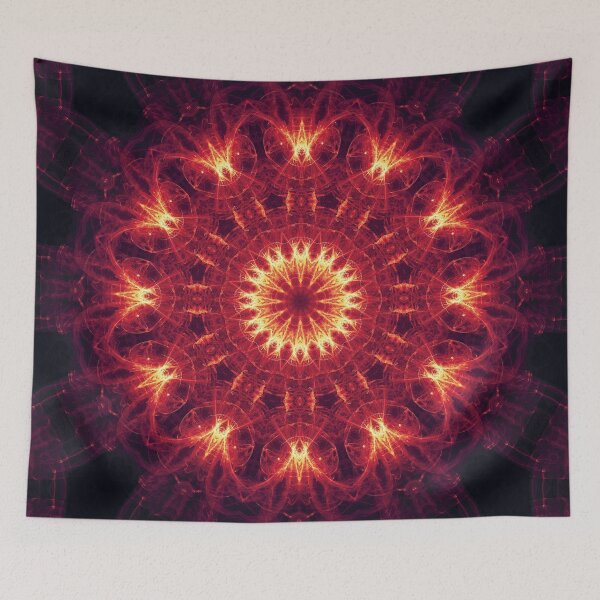 Item preview, Fiery Starburst Mandala designed and sold by Richards-Art.