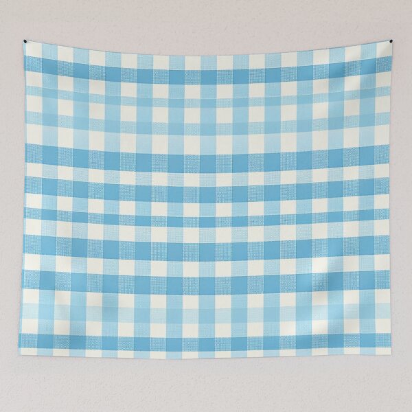 Item preview, Blue Gingham Print Pattern designed and sold by PinUpPizzazz.