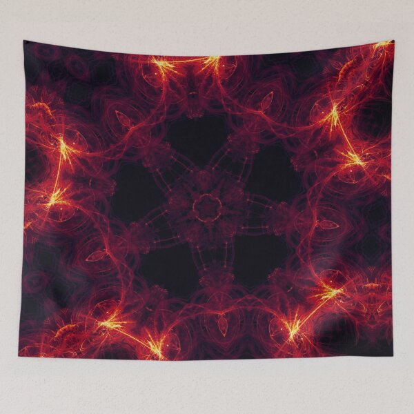 Item preview, Burning 5-Point Star Mandala designed and sold by Richards-Art.