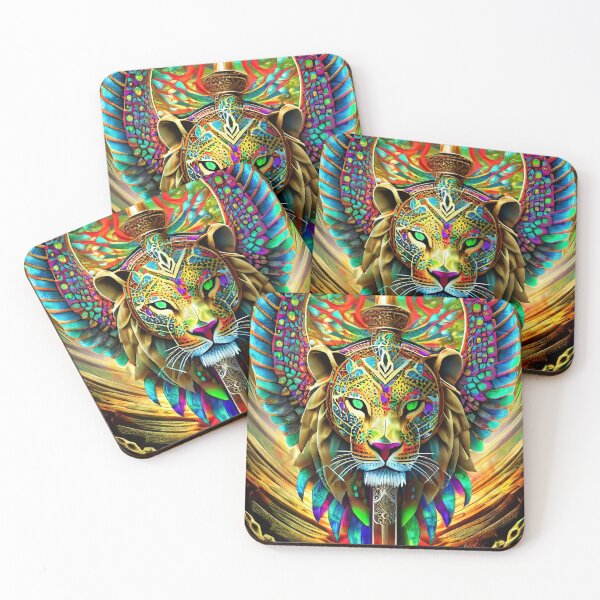 Item preview, Rainbow Colorful Lion Head Sword holder designed and sold by JohnXD247.