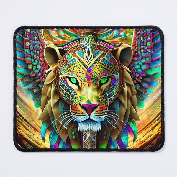 Item preview, Rainbow Colorful Lion Head Sword holder designed and sold by JohnXD247.