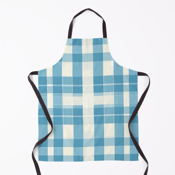 Artikelvorschau, Blaues Gingham-Druckmuster entworfen und verkauft von PinUpPizzazz.