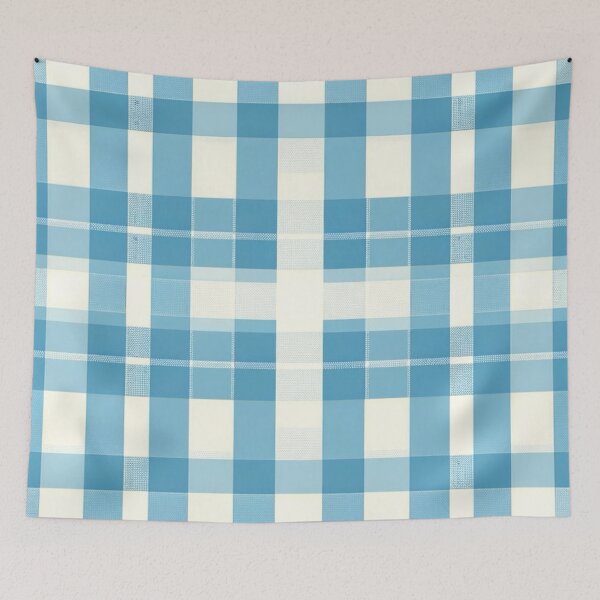 Item preview, Blue Gingham Print Pattern designed and sold by PinUpPizzazz.