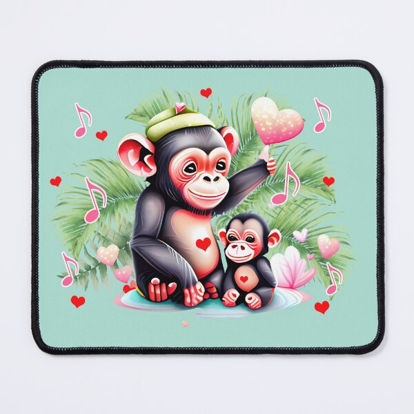 Item preview, Chimpanzee mother and her baby designed and sold by Artbellachi.