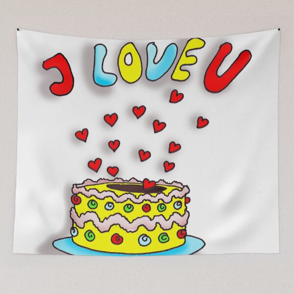 Item preview, I LOVE YOU VALLENTINE CAKE designed and sold by Sanny88.