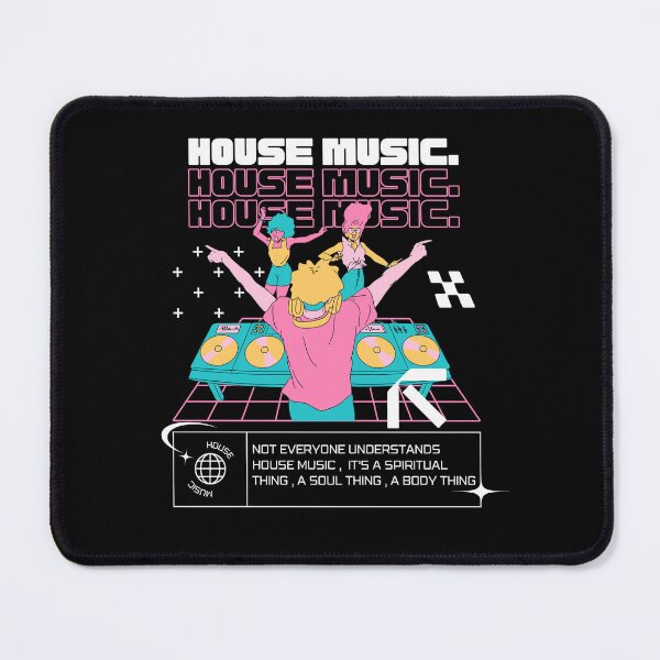 Item preview, HOUSE MUSIC  - Dj Dancefloor (Pink)  designed and sold by Discothreadz.