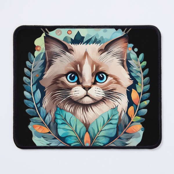 Item preview, Cute Ragdoll Cat - Colorful Cartoon - Kitty Fix designed and sold by Kitty-Fix.