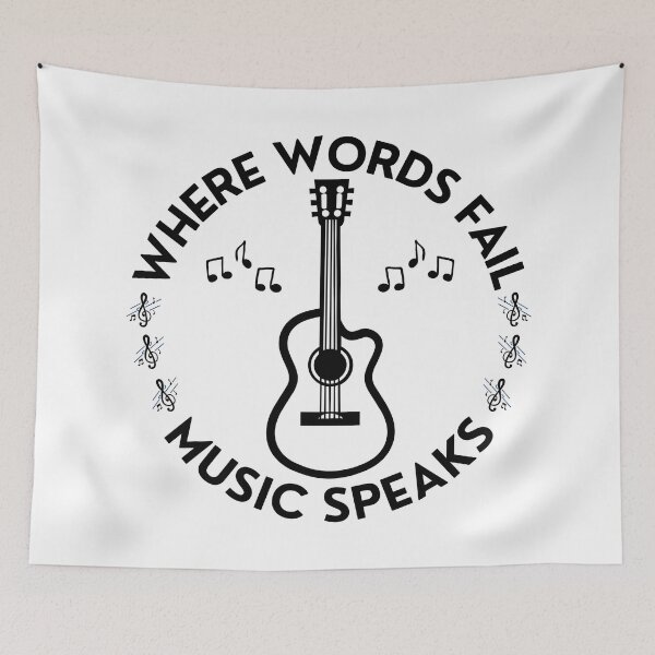 Item preview, Where Words Fail Music Speaks designed and sold by Teetreasure2.
