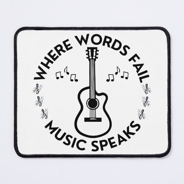 Item preview, Where Words Fail Music Speaks designed and sold by Teetreasure2.