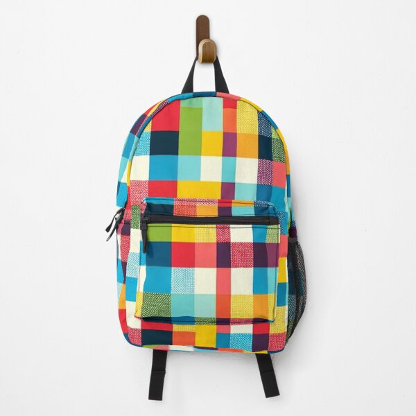 Item preview, Multi-Colored Checkered Print Pattern designed and sold by PinUpPizzazz.