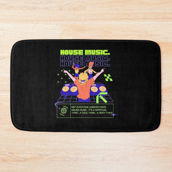 Item preview, HOUSE MUSIC  - Dj Dancefloor (purple/green)  designed and sold by Discothreadz.