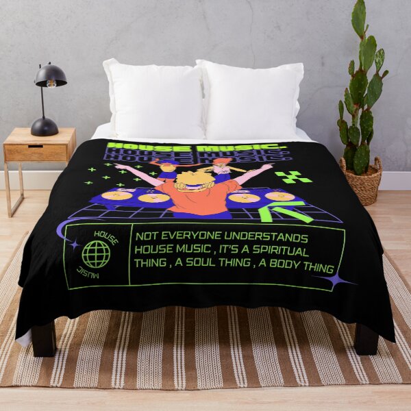 Item preview, HOUSE MUSIC - Dj Dancefloor (purple/green) designed and sold by Discothreadz.