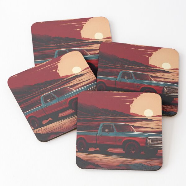 Artikelvorschau, Vintage-Truck- und Sonnenuntergang-Grafikdruck entworfen und verkauft von ZipperDragon88.