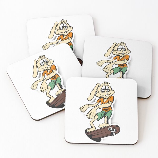 Item preview, Bunny rabbit skateboarding designed and sold by AS-Graphics.