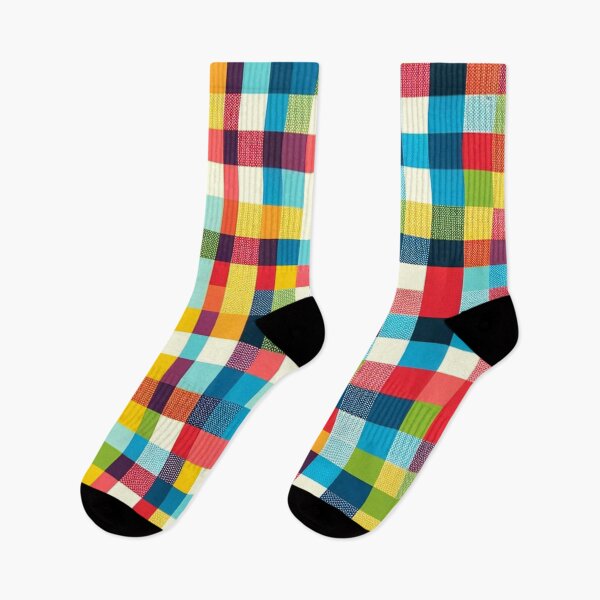 Item preview, Multi-Colored Checkered Print Pattern designed and sold by PinUpPizzazz.