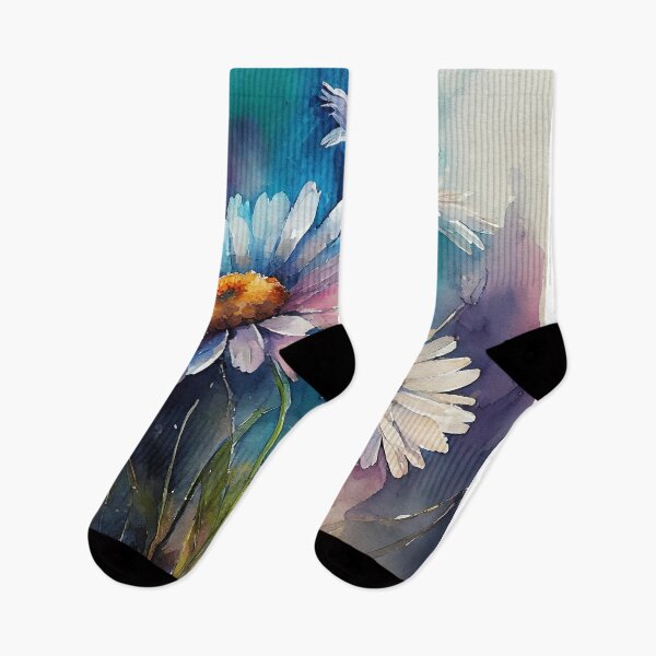 Item preview, Daisies painted in watercolor designed and sold by fotofeast.