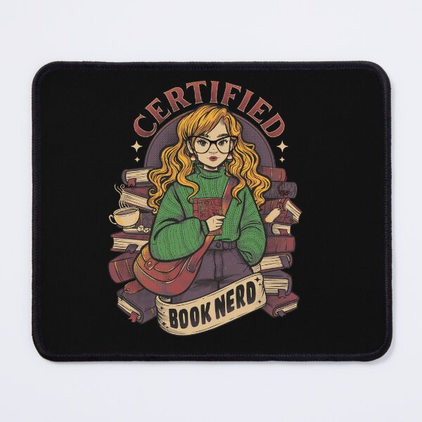 Item preview, Certified Book Nerd designed and sold by koldkofi | Kristel Sevilla.