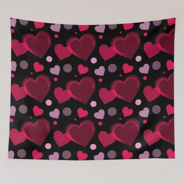 Item preview, Pink and Purple Hearts - Repeating Pattern designed and sold by bumpyroadway08.