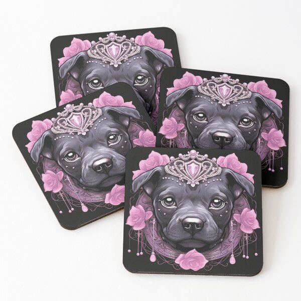 Item preview, Jewelled Cute Staffy designed and sold by Nocturne  Paws.