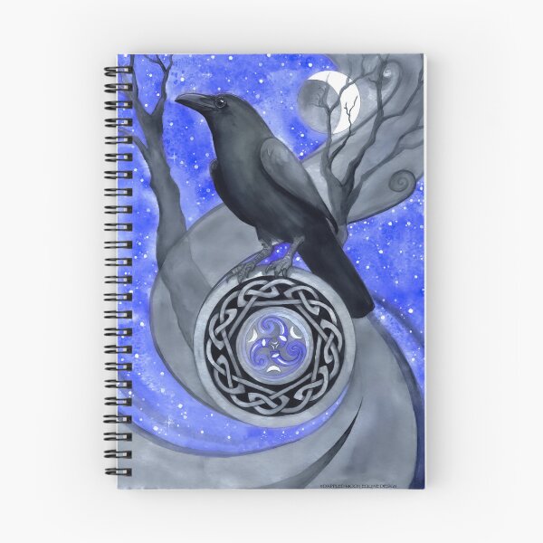 Item preview, Celtic Raven Moon Watercolor designed and sold by DappledMoon.