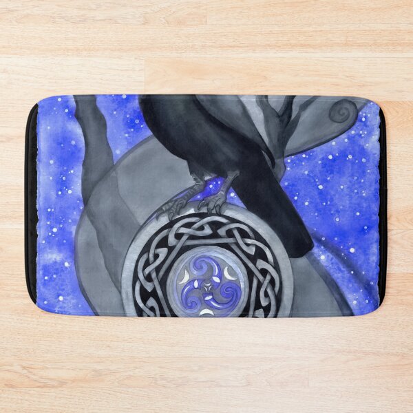 Item preview, Celtic Raven Moon Watercolor designed and sold by DappledMoon.