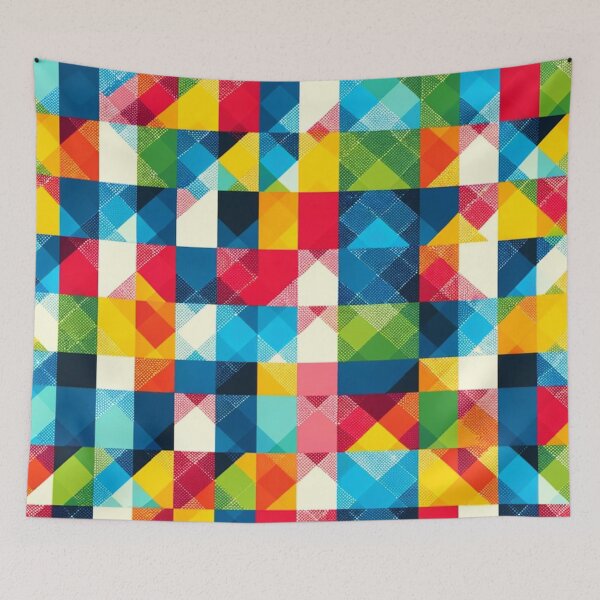Item preview, Multi-Colored Gingham Print Pattern designed and sold by PinUpPizzazz.