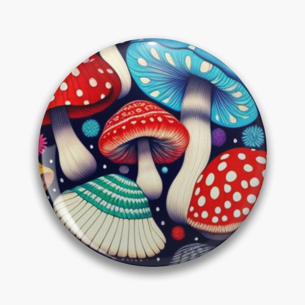 Item preview, Colorful little mushrooms  designed and sold by Roxburylane.