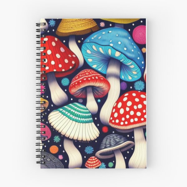 Item preview, Colorful little mushrooms  designed and sold by Roxburylane.