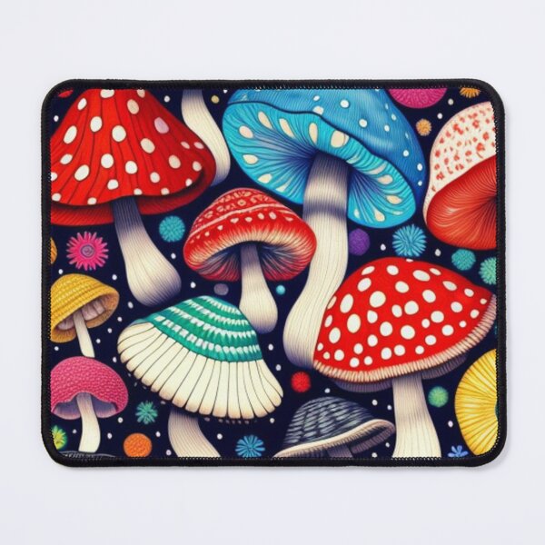 Item preview, Colorful little mushrooms  designed and sold by Roxburylane.