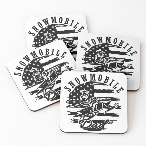 Item preview, Snowmobile Dad with Distressed US Flag designed and sold by DigitalFhaiz.