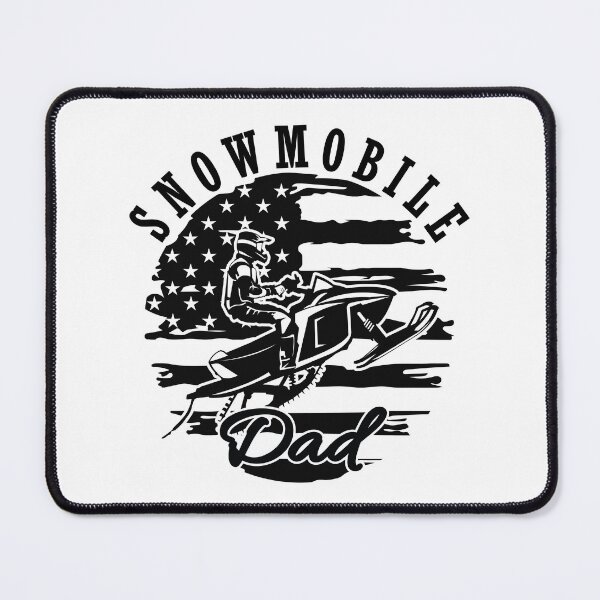 Item preview, Snowmobile Dad with Distressed US Flag designed and sold by DigitalFhaiz.