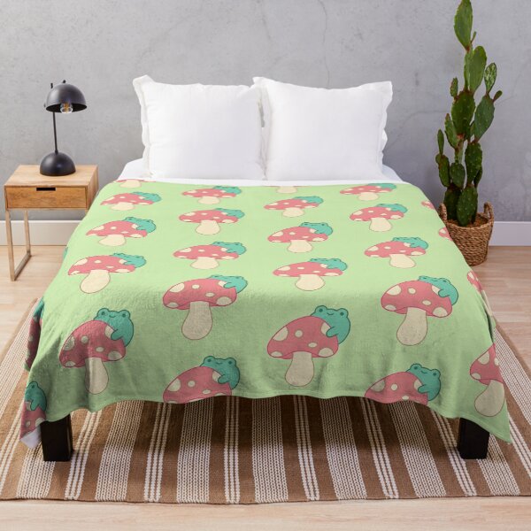 Item preview, Cute Cottagecore Frog on a Toadstool designed and sold by elunemori.