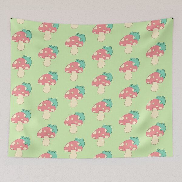 Item preview, Cute Cottagecore Frog on a Toadstool  designed and sold by elunemori.
