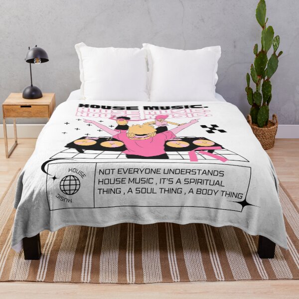 Item preview, HOUSE MUSIC - Dj Dancefloor (Pink/Black) designed and sold by Discothreadz.