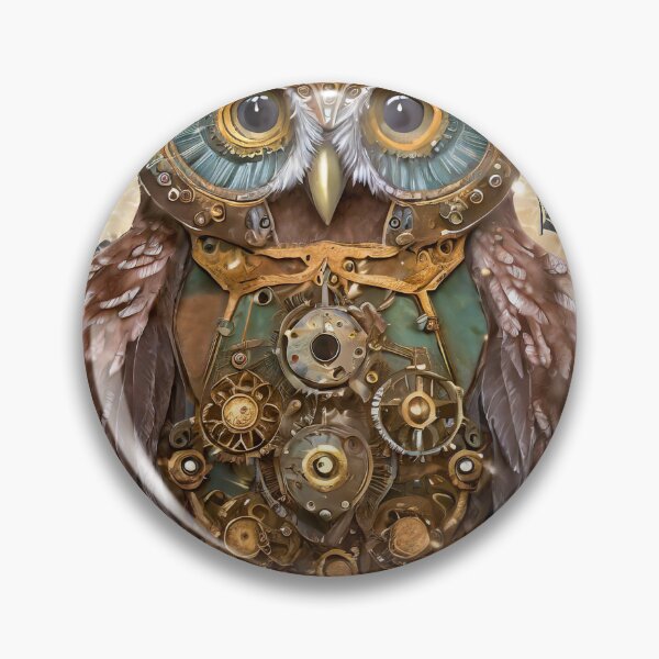 Item preview, Steampunk clock owl designed and sold by fotofeast.