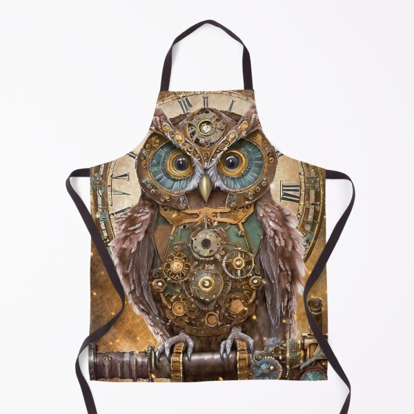 Item preview, Steampunk clock owl designed and sold by fotofeast.