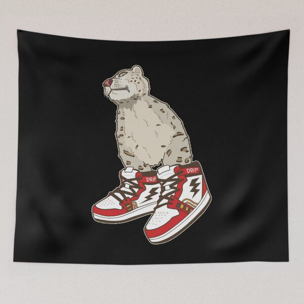 Item preview, Snow leopard with drip shoes designed and sold by Rzera-.