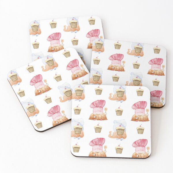 Item preview, Watercolor cute chef gnomes designed and sold by tapilipa.