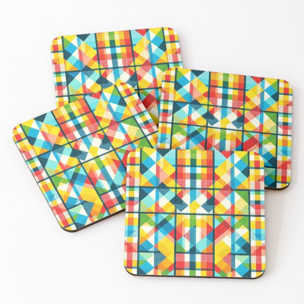 Item preview, Multi-Colored Checkered Print Pattern designed and sold by PinUpPizzazz.