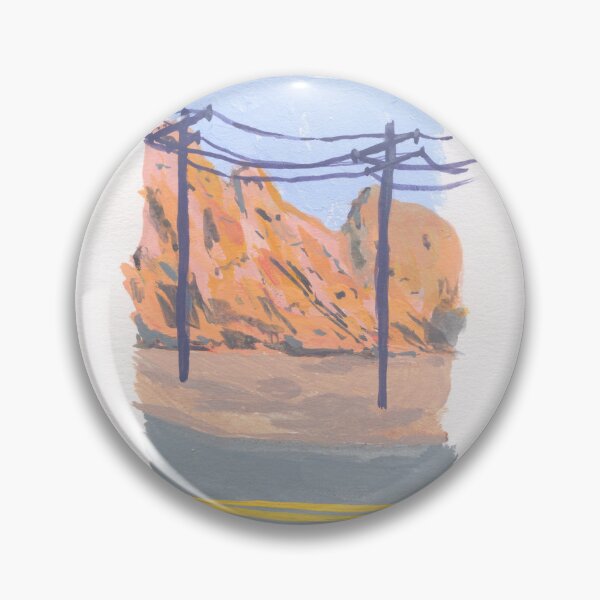 Item preview, Pink Mountain Powerlines Landscape designed and sold by Punkylynne.