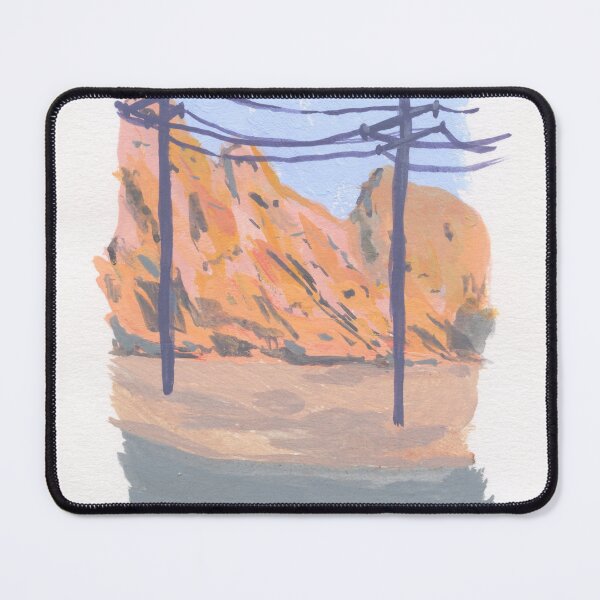 Item preview, Pink Mountain Powerlines Landscape designed and sold by Punkylynne.