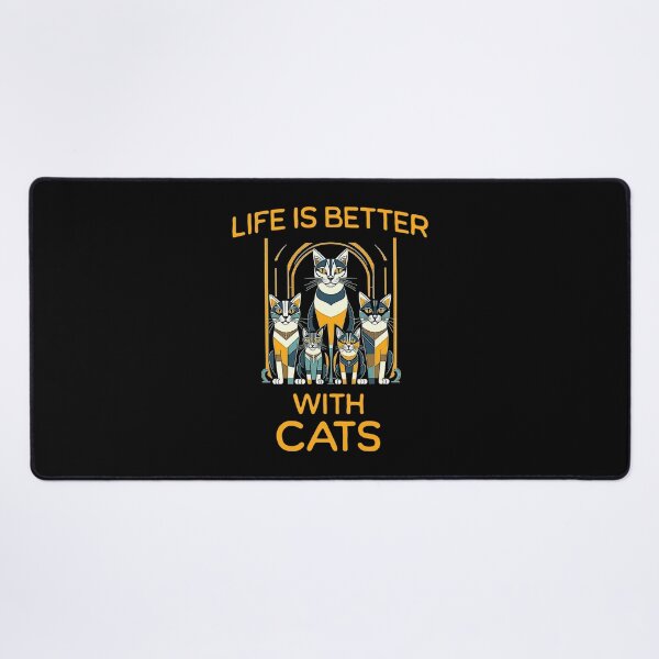 Item preview, Art Deco Life is Better with Cats designed and sold by JoeStylistic.