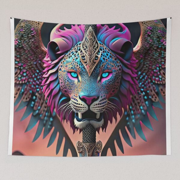 Item preview, Winged Lion Head Shield with Sword Attached designed and sold by JohnXD247.