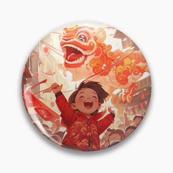 Item preview, Chinese New Year celebration with flying lion dances designed and sold by Petschar.